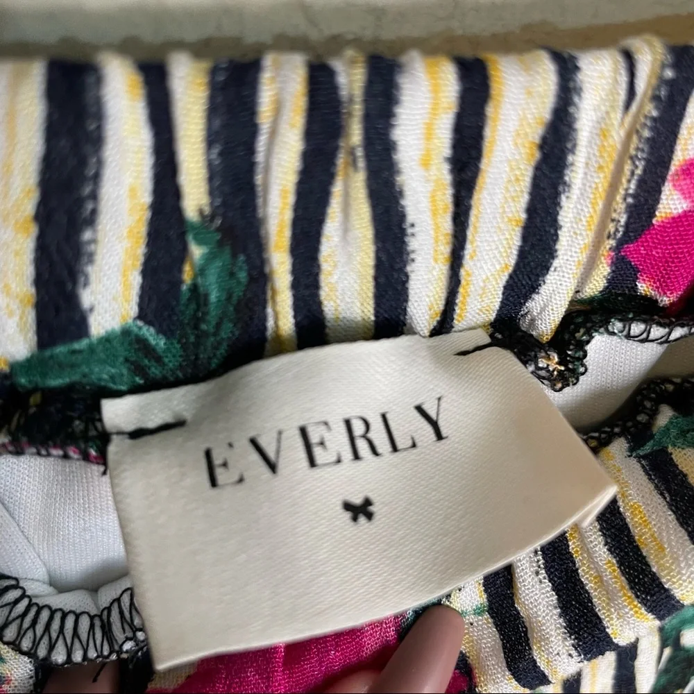 Everly Stripe and Floral Print Shorts